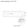 thumbnail image 2 of Unique Bargains Film Ruler 4 Inch 0.5mm Scale PET Plastic Film Straight Ruler, 2 of 6