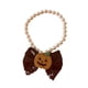 thumbnail image 4 of Collar para gato Fernando ajustable elegante con dije de lazo negro, 4 of 8