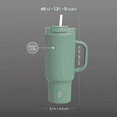 thumbnail image 4 of TAL 40oz Stainless Steel Hudson Tumbler with Straw, Sage, 4 of 9