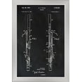 thumbnail image 1 of Blackboard Patent - Bassoon - Lantern Press Artwork (12x18 Giclee Art Print, Gallery Framed, Silver Wood), 1 of 1