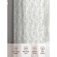 thumbnail image 5 of Sage Green Spring Floral Sheer Curtains 84 Inch Length 2 Panels Set, Summer Botanical Watercolor Voile Window Treatment Rod Pocket Curtains Sheers Drapes for Bedroom/Living Room/Kitchen 52"x84"x2, 5 of 7