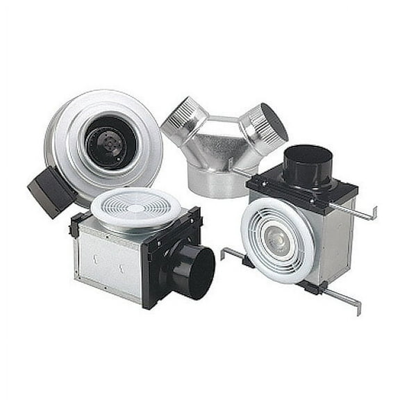 Fantech Steel 11"D,13.9"H,7.3"W Inline Duct Fan 88445