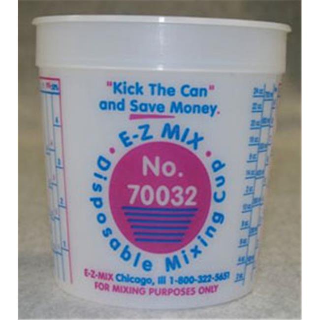 Disposable Mixing Cups 100 One Quart Cups