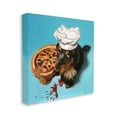 thumbnail image 3 of Dog Chef Pizza Bite Portrait Animals & Insects Painting Gallery Wrapped Canvas Print Wall Art, 3 of 7