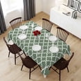 thumbnail image 6 of Sage Green Morocco Table Cloth Waterproof Tablecloths, Minimalist Boho Ethnic Abstract Motif Tablecloth Dining Table Cover for Kitchen Party Tabletop Outdoor, Rectangle Tablecloth 54x108 Inch, 6 of 9