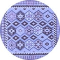thumbnail image 1 of Ahgly Company Indoor Round Southwestern Blue Country Area Rugs, 6' Round, 1 of 4