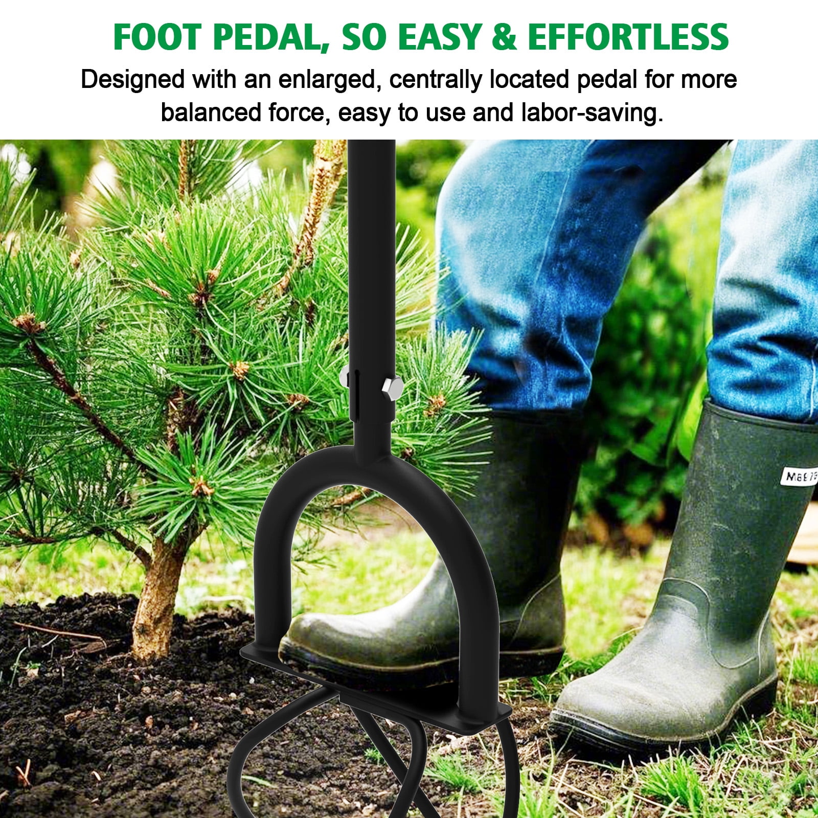 Upgrade Hand Tiller Garden Claw Twist Tiller Cultivator Tiller Soil Loosener Lawn Aerator, Rototiller, for Garden Bed and Plant Box Cultivator Garden Tools