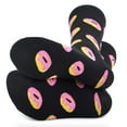 thumbnail image 3 of Urban-Peacock Men's Novelty Fun Socks - Donuts - Black - 1 Pair, 3 of 4
