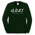 thumbnail image 2 of Wild Bobby, Goat God Over All Things Inspirational/Christian Men Long Sleeve Shirt, Forest Green, X-Large, 2 of 6