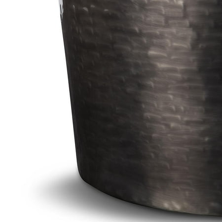 Simpli Home - Troy Metal Accent Table - Antique Silver