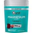 thumbnail image 6 of Qunol Magnesium Citrate Soft Chews, 350mg Extra Strength Magnesium Supplement, High Absorption to Support Nerve, Bone and Muscle Health, 90 Count, 6 of 10