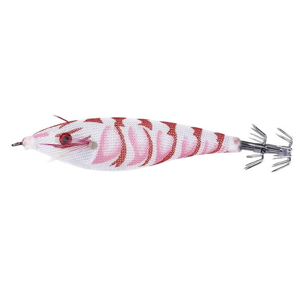 Cebo de camarón de madera anzuelo de calamar luminoso 9g señuelo de pesca de mar de sepia (2) Barbie Nuevos Originales