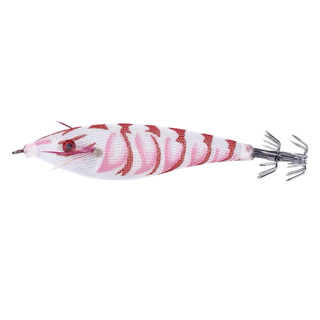 Pesca Luminous Squid Jig Hook Wood Shrimp Bait 9g Señuelo de pesca de mar de sepia (2)
