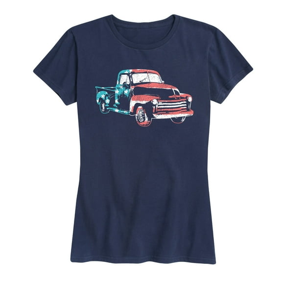 Country Casuals - Americana Truck - Women's Short Sleeve Graphic T-Shirt