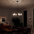 thumbnail image 6 of 6 Light Medium Chandelier With Mid-Century/Retro Inspirations 23 Inches Tall By 25 Inches Wide     -Traditional Installation Kichler Lighting 52107Oz, 6 of 6