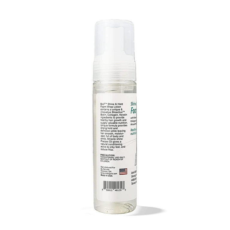 BY NATURES BIO 7 Shine & Hold Foam Wrap Lotion (7oz) BY NATURES BIO 7 Shine & Hold Foam Wrap Lotion (7oz)