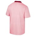 thumbnail image 3 of Men's Colosseum White/Crimson Washington State Cougars Print Stripe Polo, 3 of 3