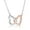 D-Big Heart, variant on SFTING 925 Sterling Silver Bow Necklace Dainty Silver Bow Pendant for Women