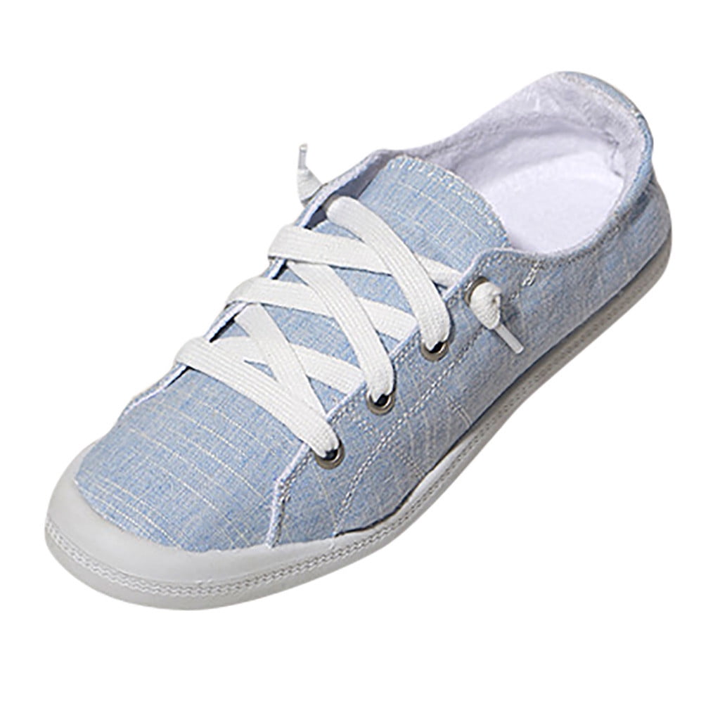 GWAABD Womens Flat Shoes Women's Comfortable Slip On Sneaker Shoe