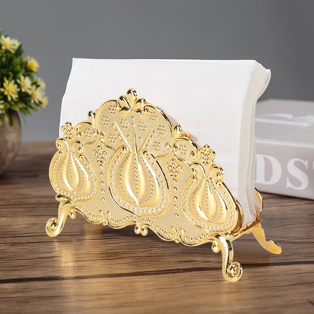 Tebru Napkin Rack,Innovative Shape Desktop Napkin Holder Stand Rack