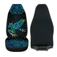 thumbnail image 4 of Binienty Boho Floral Frog Car Seat Covers Front Seats Only 2 Piece Automotive Vehicle Seat Cover Washable Breathable Universal Auto Accessory for SUV Sedan Truck, 4 of 7