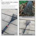 thumbnail image 2 of JUNWELL Black Plastic Handle Shovel Hiking Tools Digging Garden Rake Small Heavy Rubber, 2 of 6