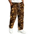 thumbnail image 3 of GrmtClth Cargo Pants for Men All Over Tree Camo Pattern Baggy Wide Leg Lightweight Daily Walking Casual Pants Earthy Yellow 4XL, 3 of 8