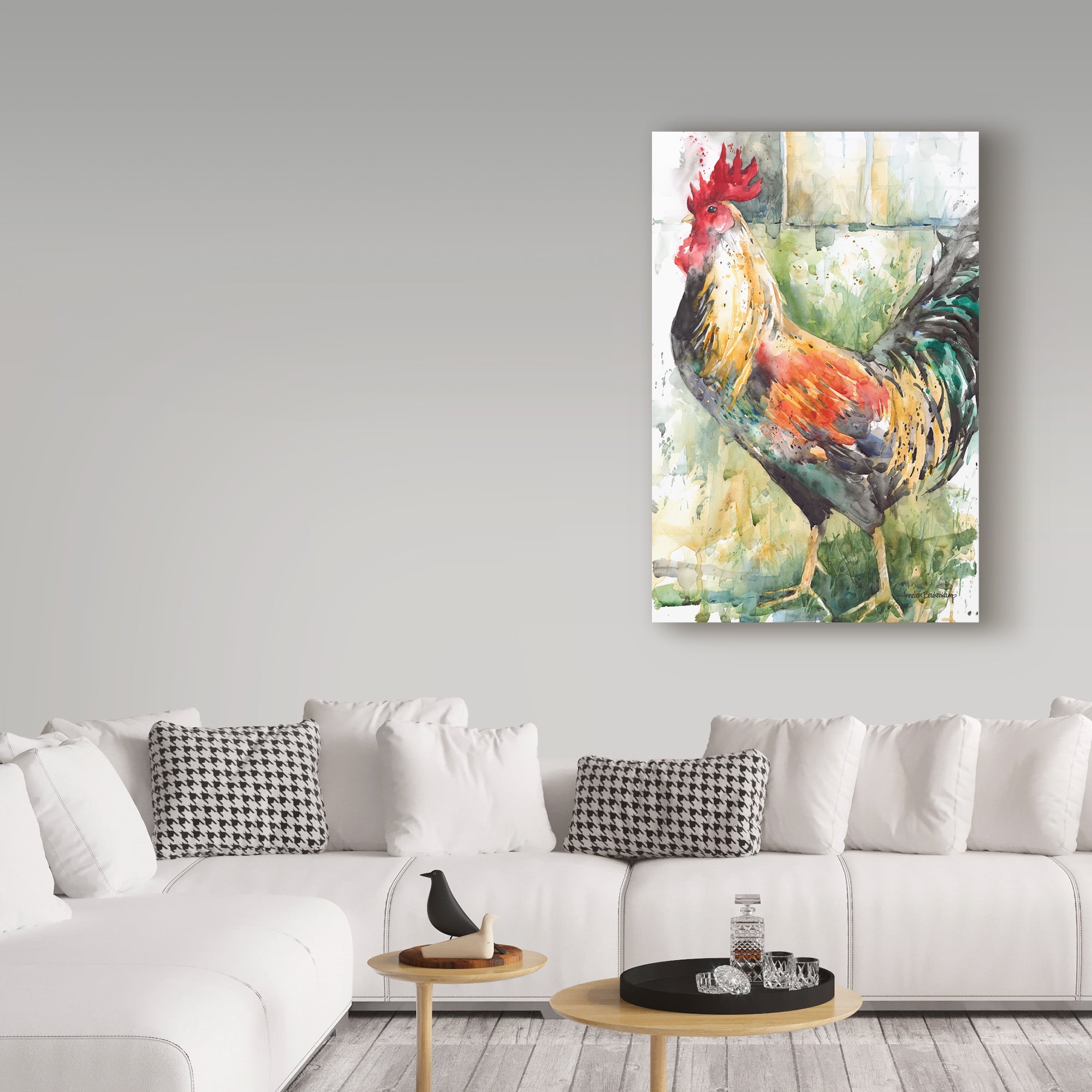 Trademark Fine Art 'Green And Gold' Canvas Art by Annelein Beukenkamp