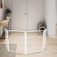 thumbnail image 4 of Enclos pour Chien 4 Panneaux Additionnels Parc pour Chiot avec Conception Sans Seuil pour Chiots Petits Chiens Clôture d'Exercice Robuste pour Animaux Blanc, 4 of 4