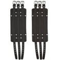 thumbnail image 1 of 2 pulseras anchas ajustables estilo retro punk de cuero artificial, color negro y marrón, 1 of 15