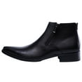 thumbnail image 2 of Santimon Men Formal Dress Shoes Genuine Leather Chukka Boots Fashion Ankle Boots Black 6.5 US, 2 of 7