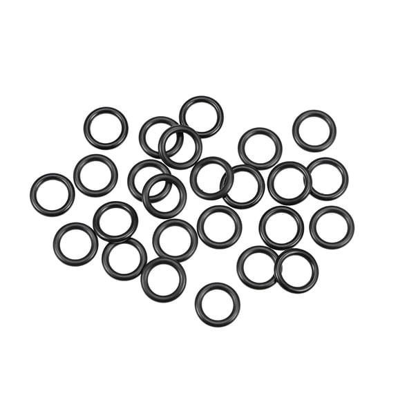 O-Rings Nitrile Rubber 10mm Inner Diameter 15mm OD 2.5mm Width Round Seal Gasket 25Pcs