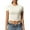 White, variant on Kovlvoll Yoga Tops Women Lightweight Comfy Stretch Slim Fitting Crop Top Tight Crew Neck Short Sleeve Workout Shirts