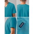 thumbnail image 4 of Adar Addition Scrubs For Men - Classic V-Neck Scrub Top - A6006 - Teal Blue - S, 4 of 7