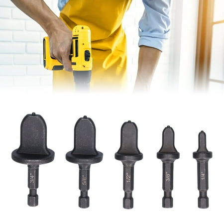 

Mavis Laven 5Pcs Tube Expander Set 1/4in Hex Handle High Carbon Steel Pipe Swaging Bits For Air Conditioner Tube Expander Set Pipe Swaging Bits
