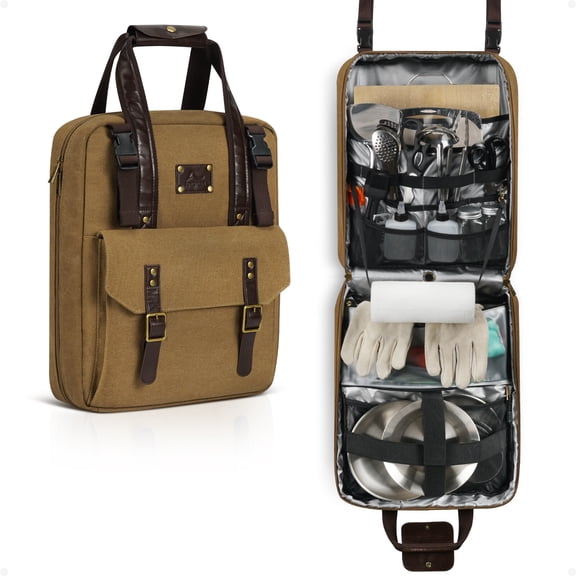 Hanging Camping Cookware Bag Portable Outdoor Utility Tote Bag Camping Organizer