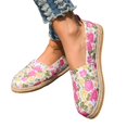 thumbnail image 6 of Willtoo Women's Flats, Floral Casual Slip On Shoes, Round Toe Comfortable Walking Shoes Art Travel Vacation Daily Shoes for Women, 6 of 6