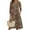 Khaki, variant on Fashion A-Line Dress for Women CIENVNSTG Flowy Summer Dress Perfect for Casual Outings or Parties
