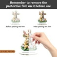 thumbnail image 6 of Cadancy Easter Decorations Cross Bunny Holding Eggs with Floral Decor 2D Acrylic Standing Piece Holiday Festival Ornament Home Desktop Spring Celebration Decoration, 6 of 9