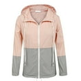 thumbnail image 3 of New Women Hooded Zip Wind Breaker Outdoor Jacket Waterproof Rain Coat S 2XL, 3 of 5