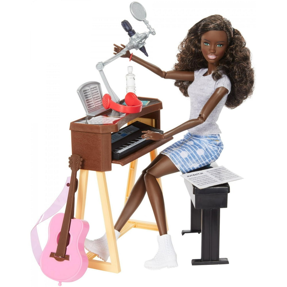 Barbie Careers Musician Doll & Playset, Brunette - Walmart.com