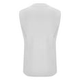 thumbnail image 3 of Men's Knit Double-Breasted Waistcoat - Elegant V Neck Sleeveless Business Suit Vest with Pockets, 3 of 5
