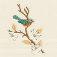 thumbnail image 3 of Authentic Hotel and Spa  Turkish Cotton Blue Bird Embroidered Cream 2-piece Towel Hand Set, 3 of 3