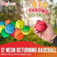 thumbnail image 2 of Wrist Baseballs Neon Reactive - 12 Pack - Practice Sports Balls for Fun Outdoor Activity for Kids - Spring Training, Party Favor, Baseball Season Gift, Sports Team Party Bag Filler, 2 of 8