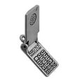 thumbnail image 1 of Sterling Silver 30" Unisex 1.5mm Box Chain 3D Flip Open Cell Phone Pendant Necklace, 1 of 2