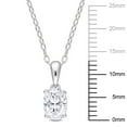 thumbnail image 4 of Everly Women's Created Moissanite Sterling Silver Necklace, 4 of 6
