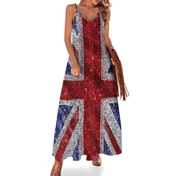 British Flag Sleeveless Dress Loose Women's Dress Dresses Luxury Evening Dresses