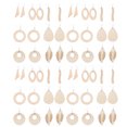 thumbnail image 1 of 1 Ensemble de Pendentifs en Bois pour Boucles d'Oreilles DIY Crochets pour Boucles d'Oreilles Anneaux de Saut Pendentifs, 1 of 8