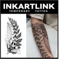 thumbnail image 1 of WWS-Tattoo Tech, 2 Sheets Large Semi Permanent Tattoo, Adult Art Design Temporary Tattoos, Lasts 1-2 Weeks, Waterproof, Realistic Look, No Adhesive, No Reflection (Flowers and Grass), 1 of 4