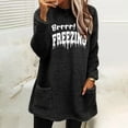 thumbnail image 2 of Bowake Sweatshirts à Enfiler pour Femmes Pull d'Hiver Chaud en Peluche Manches Longues Col Rond, 2 of 4